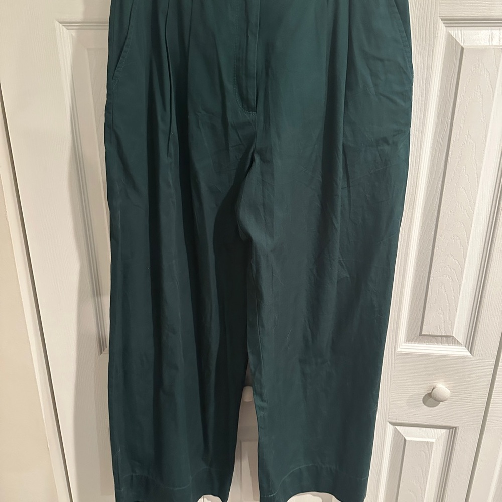 LOFT Women's Teal Wide Leg Pants